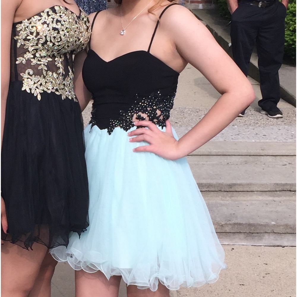 Magical Mint Green and Light Blue Blondie Nights Dress